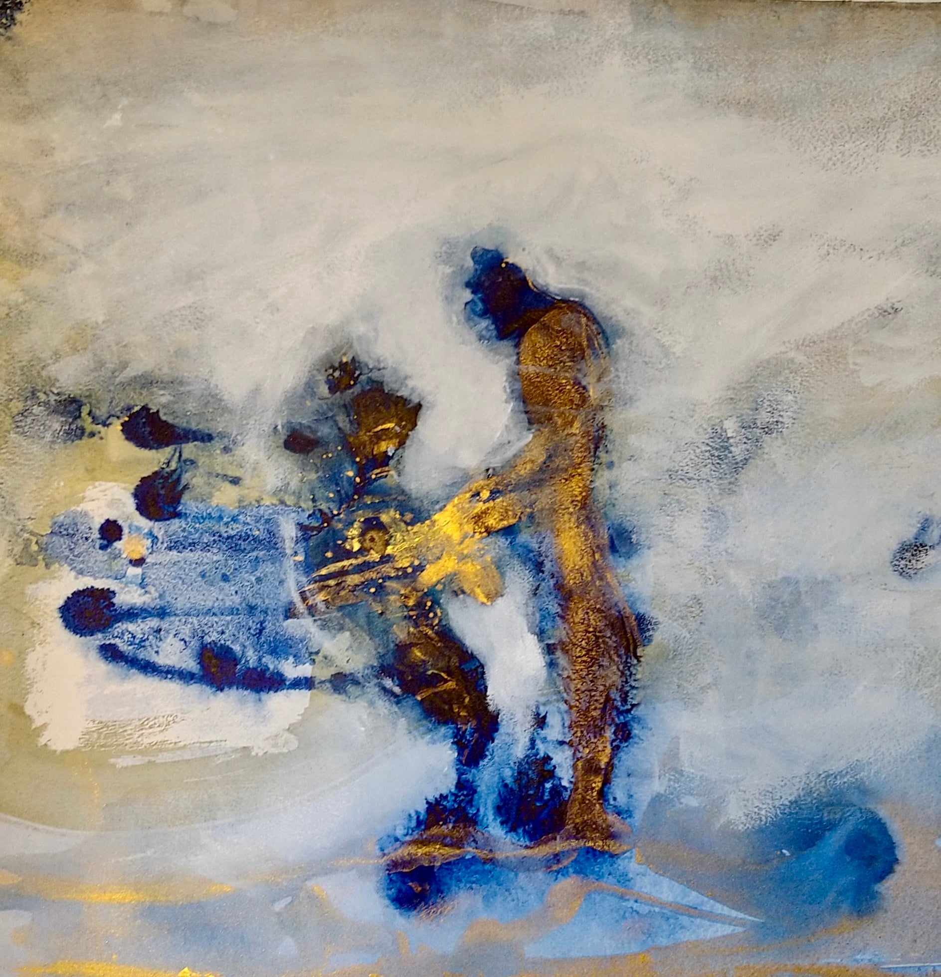 Earth I, 80x80 cm. From Wooden canvas series. – Espen Sødal