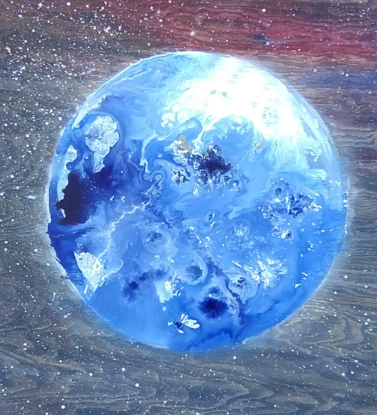 Earth II. From Wooden canvas series